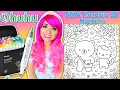 Coloring My Cozy Critters Coloring Book Cherry Blossom Stroll NEW Ohuhu Honolulu 2 B Markers