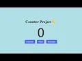 JavaScript Counter Project Tutorial Simple Counter Using HTML CSS JavaScript Beginners