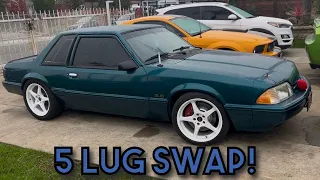 5 LUG SWAPPING MY 93 FOXBODY
