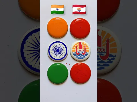 ๐ฎ๐ณ India vs ๐ต๐ซ French Polynesia Flag Art / Jana Gana Mana / Independence Day, Republic Day #shorts