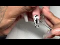 Cow Print Acrylic Nails