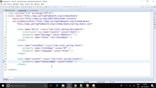 Java Spring - Constructor Arguments with Bean Reference