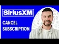 How to Cancel SiriusXM App Subscription Tutorial - 2025