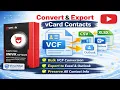 Convert VCF to Excel CSV PDF Outlook on Windows Batch vCard Converter 2026