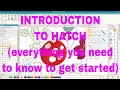 BEGINNER HATCH Embroidery Tutorial a guide to Hatch DIGITIZER Level
