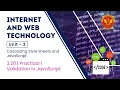 3 20 1 Practical 1 validation in JavaScript CS504 A