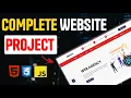 Complete Web Development Project From Scratch Part - 01 Full Stack Website Step by Step