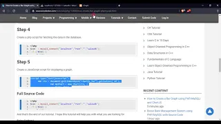 Creating a Bar Graph using and ChartJS
