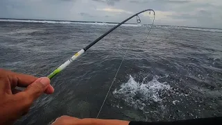 solo fishing at pepito beach ultralight fishing philippines