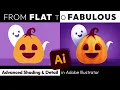 Advanced Shading in Adobe Illustrator Using Layered Shapes Blend Modes Gradients - File Deep Dive