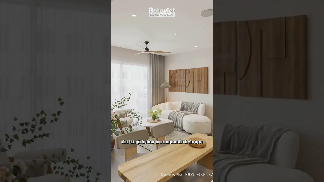 Nội thất 3 phòng ngủ hiện đại 100m2 KĐT Vinhomes Smart City