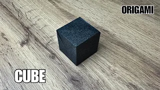 Origami Cube Tutorial Perfect Paper Cube from One Sheet No Glue No Cuts DIY Cube From Paper
