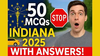 Indiana Driving License Test 2025 50 Practice Questions with Answers BMV Permit Exam Prep