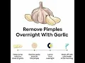 Download Lagu remove overnight pimples with garlic!!!
