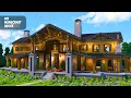 Minecraft How to Build a Large 2-Story Wooden Mansion Easy to Build Tutorial