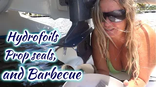SDA62 Hydrofoils, Prop Seals and Barbecue