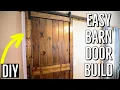 How to Make Install a Barn Door EASY