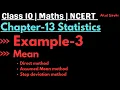 Example-3 Chapter-13 STATISTICS Class 10 Maths NCERT