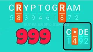 CRYPTOGRAM 999
