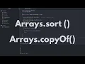 Arrays sort and Arrays copyOf method usage Java Tutorials by Aman