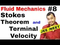 Fluid 08 || Stokes Theorem and Terminal Velocity IIT JEE MAINS / NEET ||