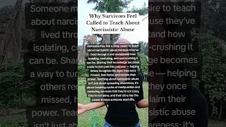 Why Survivors Feel Called To Teach About Narcissistic Abuse Narcissism Narcissisticabuse  Why Survivors Feel Called To Teach About Narcissistic Abuse Narcissism Narcissisticabuse