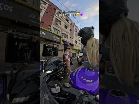 Qual foi a sua reação favorita? Haha 🥰💜.......#mulheremoto #moto #bikergirl