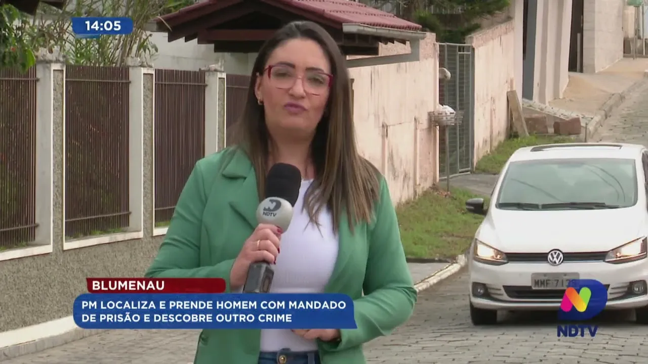 Blumenau: PM localiza e prende homem com mandado de prisão e descobre outro crime