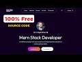 Portfolio Website Using HTML Tailwind CSS and JavaScript