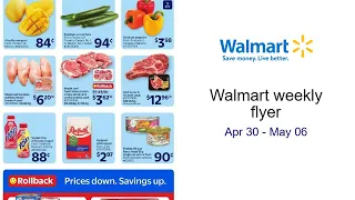 Walmart weekly flyer Apr 30 - May 06