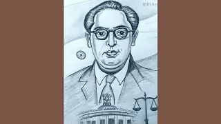 dr b r ambedkar drawing how to draw dr ambedkar easy constitution day drawing