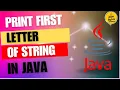 Print First Letter of Every Word in the string