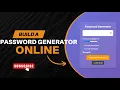 Build a Password Generator Using HTML CSS JavaScript Beginner Project Demo With Code