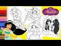 Coloring Disney Princess Jasmine - Aladdin Coloring Pages for kids
