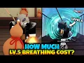 Getting Level 5 Breathing How Much It Cost Project Slayers Update 1