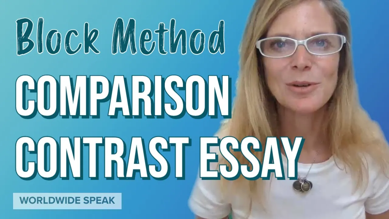 Comparison Contrast Essay | Block Method | English Writing Skills 2020