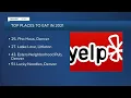 Yelp lists top 100 places to eat in 2021