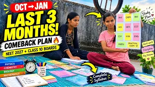 NEET 2027 + SISTER'S CLASS 10 BOARDS šā¤ļø | LAST 3 MONTHS STUDY PLAN