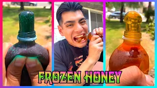 Download 🌈🍀 Satisfying Frozen Honey 🍯💛💚💝 Frozen Honey Jelly Recipe Tiktok Compilation #14 MP3