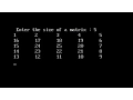 Print MATRIX in SPIRAL form Spiral matrix