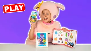 СИНИЙ ТРАКТОР и Книга 500 Первых Слов Малыша - Геометрические фигуры КуКуPlay
