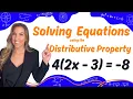 Solve Equations Using the Distributive Property