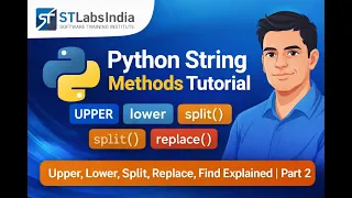 Python String Methods Tutorial Upper Lower Split Replace Find Explained Part 2