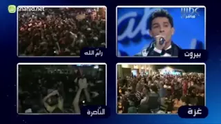 Arab Idol لحظة فوز محمد عساف بلقب محبوب العرب 