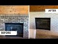 DIY German Schmear fireplace