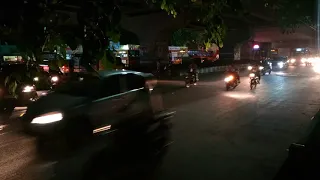 Night Traffic On Indian City Road 
