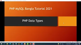 PHP Data Types Tutorial in Bangla full course part 06