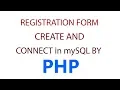 Registration Form PHP and MySql with validation
