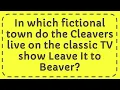 In which fictional town do the Cleavers live on the classic TV show Leave It to Beaver