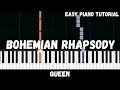 Download Lagu Queen - Bohemian Rhapsody (Easy Piano Tutorial)